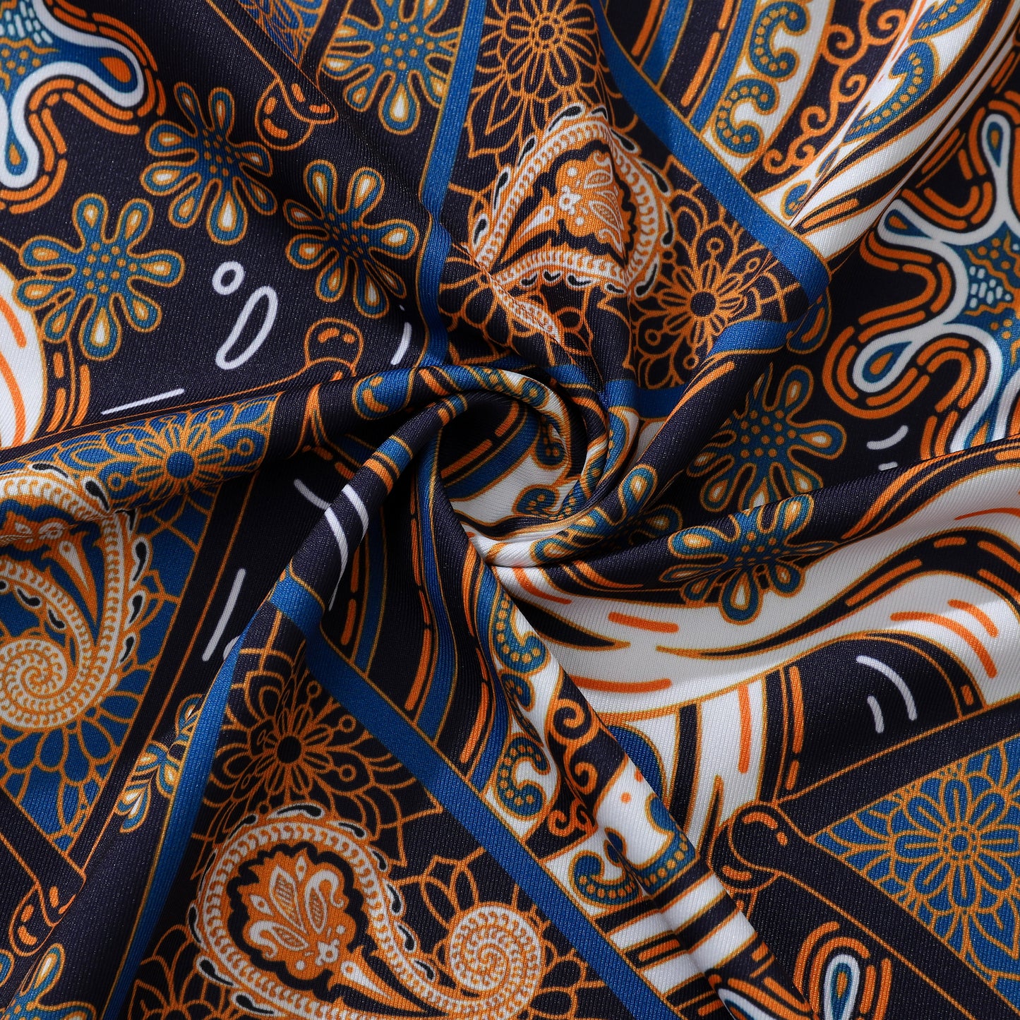 Kyoto Geometry Paisley Polo