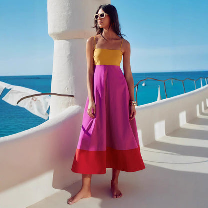 Cross-border Seaside Vacation Style Long Dress