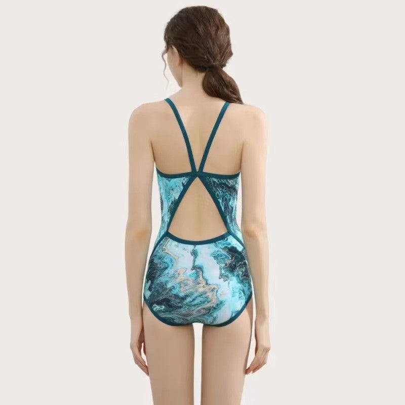 Retro Fashion and Thin Professional Racing Swimsuit
