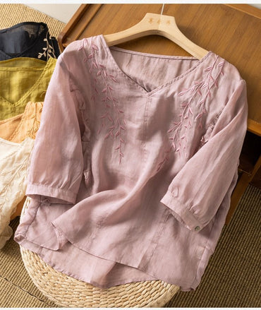 Cotton and linen shirts