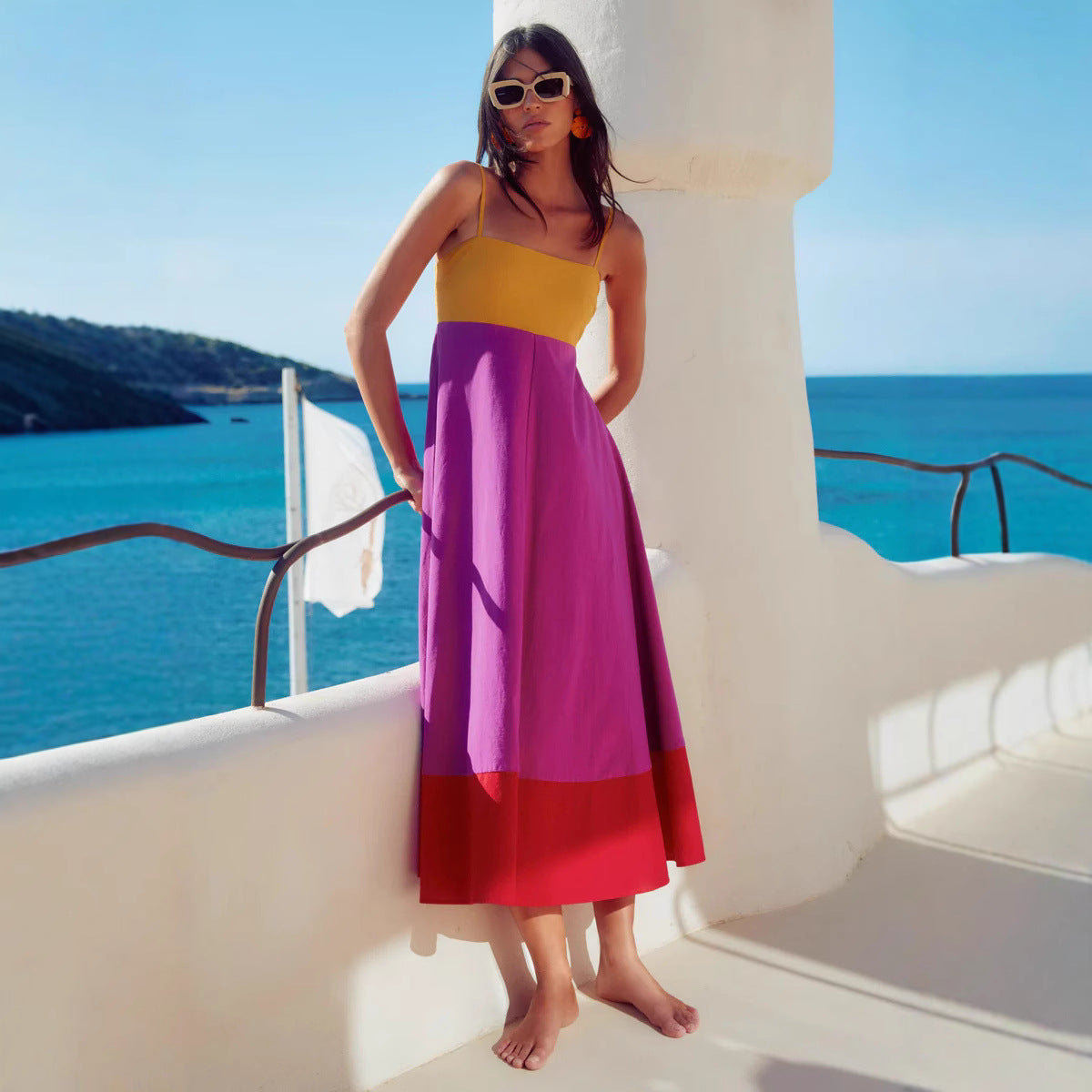 Cross-border Seaside Vacation Style Long Dress